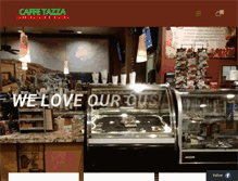Tablet Screenshot of caffetazzacoffeehouse.com